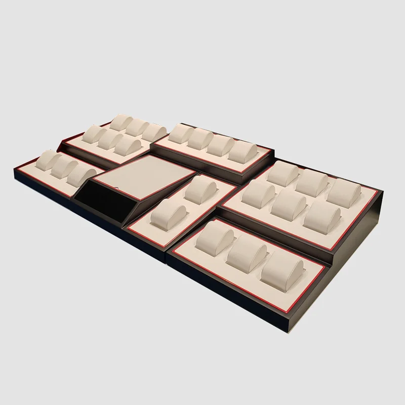 HL-1931 Low-Profile Wooden Watch Display Set